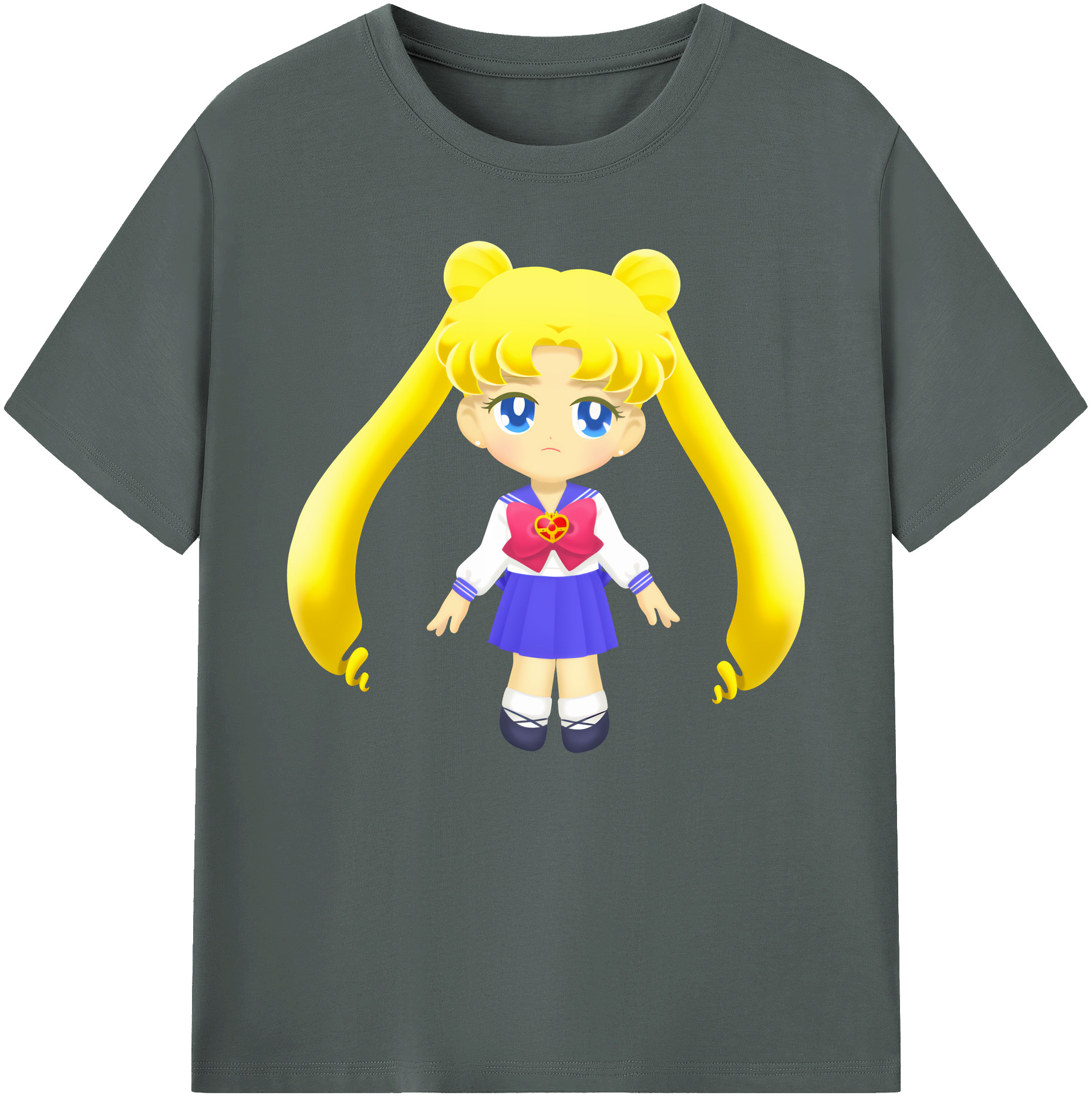 （画像用） 美少女戦士セーラームーン 愛野 美奈子 あいの みなこ Sailor Moon Aino Minako 綿100％ メンズ半袖Tシャツ｜肌触りやわらか＆通気性